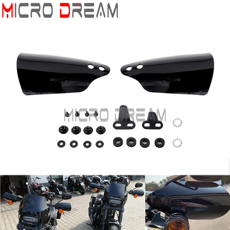 

Black PC Dedicated Hand Guard Handlebar Guards For Harley Touring Road King Classic Custom CVO SE EFI FLHR FLHRC FLHRSE FLHRSEI