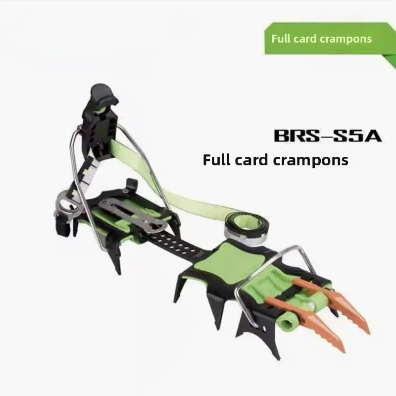 Genuine Professional Grade Mountaineering Crampons, S5A/5C Snow Leopard Walking Fourteen Tooth Snow Shoe Holder