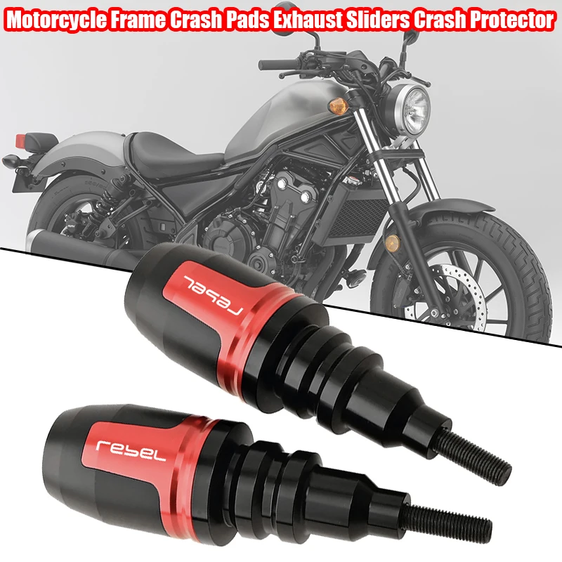 

For Rebel CMX 300 500 CMX300 CMX500 Fit For Rebel CMX 300 500 CMX3 Motorcycle Frame Crash Pads Exhaust Sliders Crash Protector