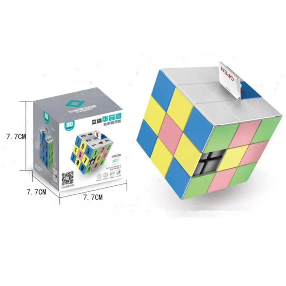 Cubes magiques 3D pour enfants, 3x3x3, chiffres, nuits coulissantes, jouets puzzle, cadeaux pour enfants, nouveau