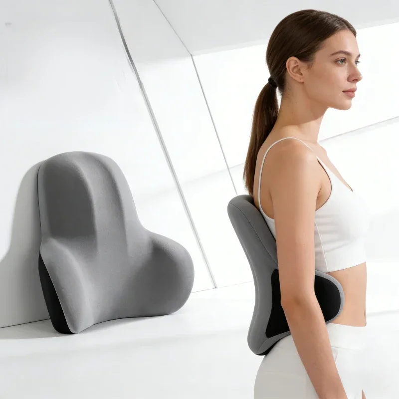 Memory Foam Car Neck Pillow Protective Lumbar Back Support Breathable Car Headrest Cushion Relieve Stress Car Seat Pillow