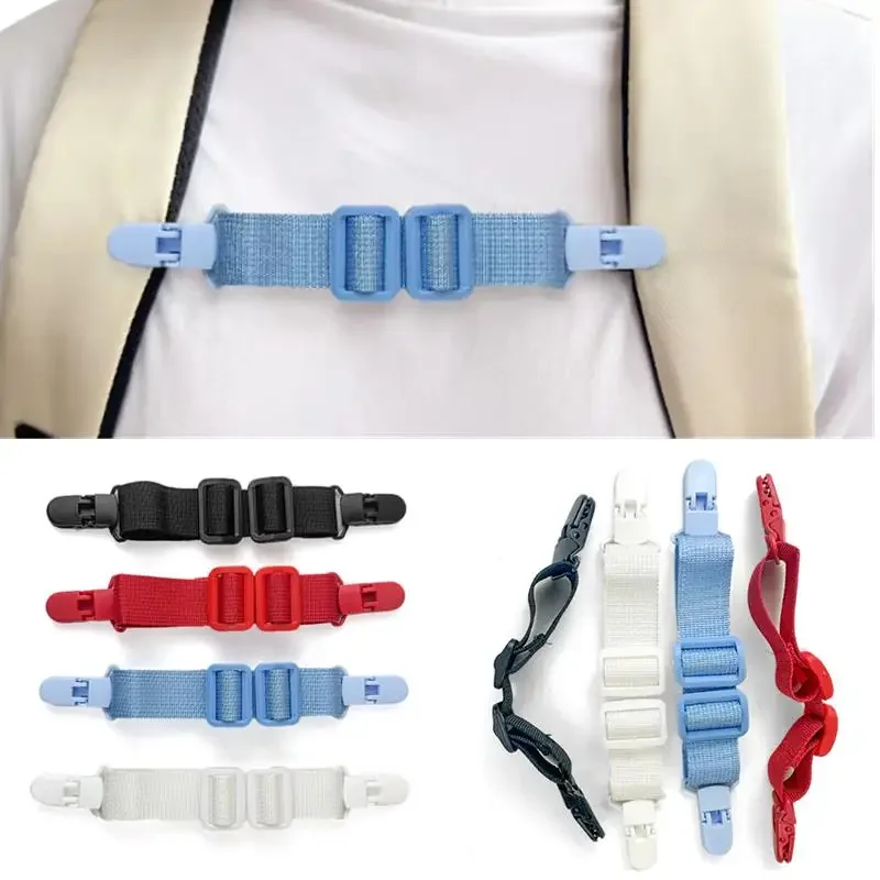 Backpack with Anti-slip Shoulder Fixed Buckle Schoolbag Anti-slip Buckle  Bib Anti-slip Shoulder Strap Portable Outdoor Buckle image 2