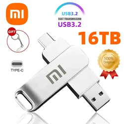 샤오미 USB 3.2 플래시 드라이브, 고속 전송, 금속 펜드라이브 메모리 카드, 펜드라이브 플래시 디스크, 방수 스틱, 16TB, 신제품