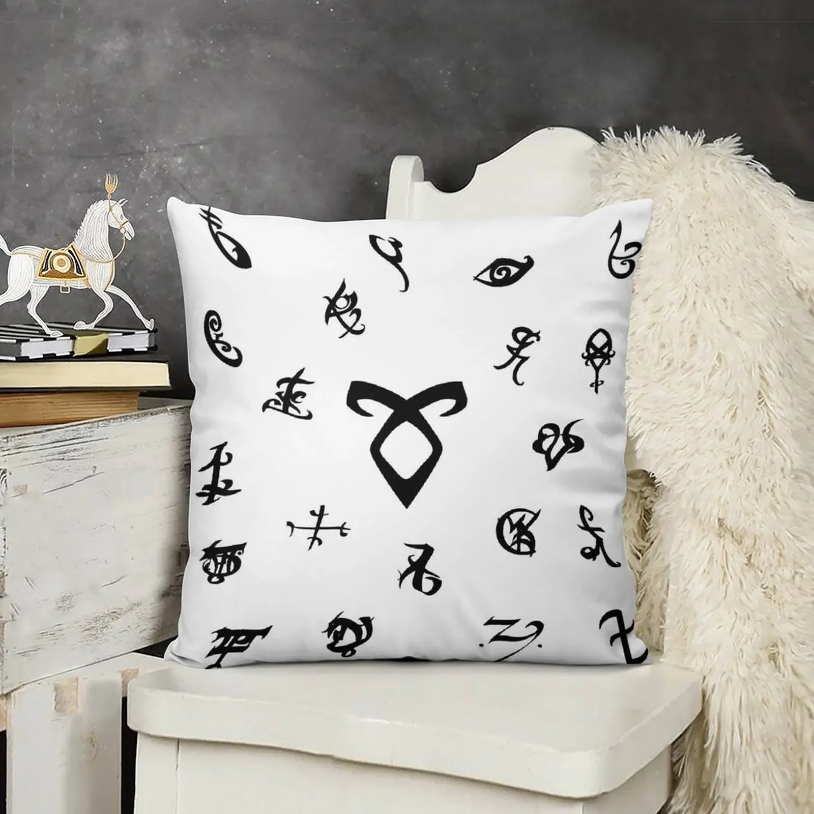 

Runes Throw Pillow pillow cover christmas Sofa Covers For Living Room Christmas Pillow luxury sofa pillows