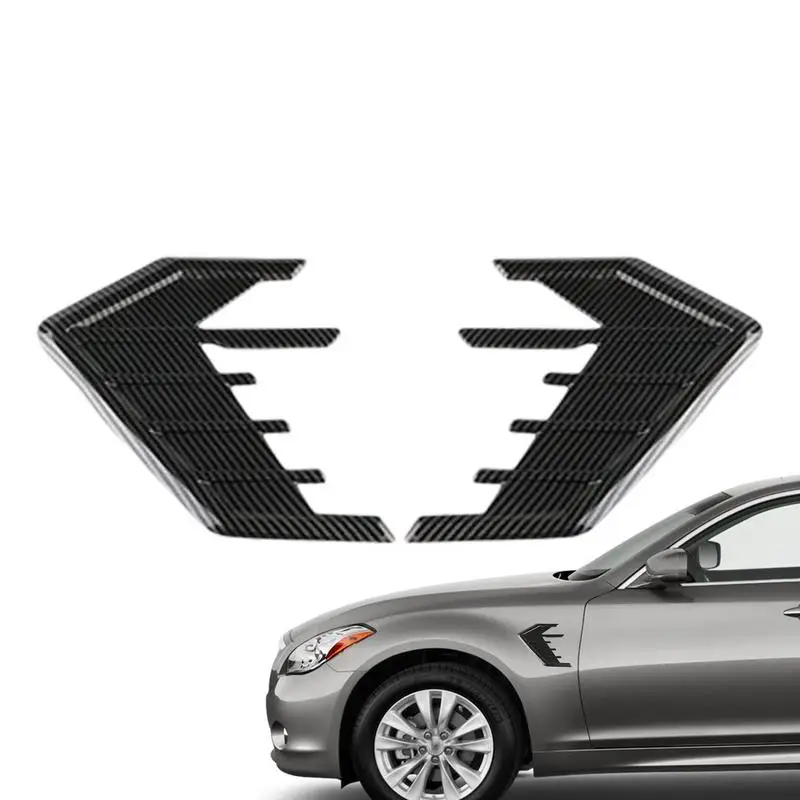 

Universal Car Shark Gills Side Air Outlet Vent Decoration Sticker Trim Cover Decal Exterior Styling Accessories 2Pcs/Set