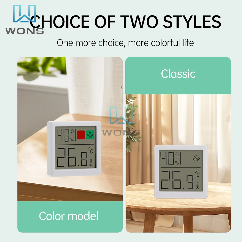 Mini Indoor Thermometer LCD Digital Temperature and Hygrometer Gauge Sensor Humidity Meter Indoor Thermometer Temperature