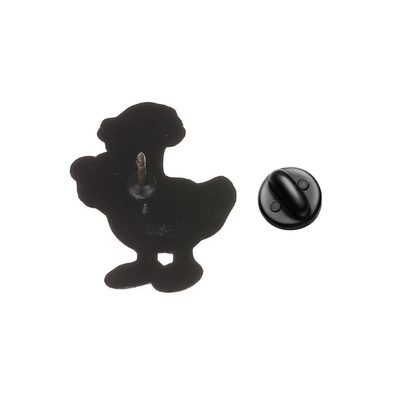 Lustiger Emaille-Pin „Gänse im Urlaubsmodus – Aus dem Büro“ – Firmenhumor-Brosche, Anstecknadel, Schmuckgeschenk für Freunde – Detail 8