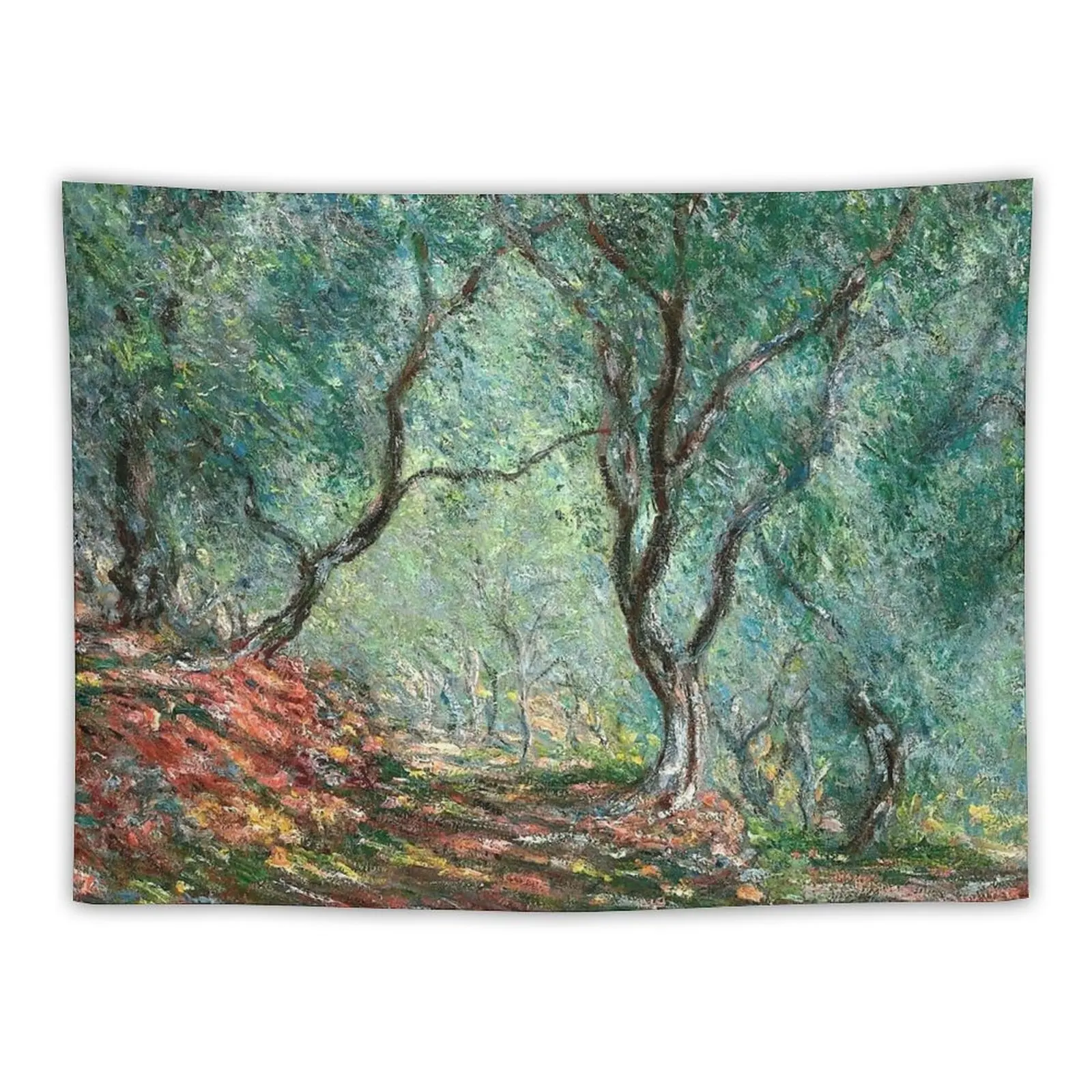 

Claude Monet - Olive Tree Wood in Moreno Garden Tapestry Wall Decor Room Aesthetic Decor Tapestry