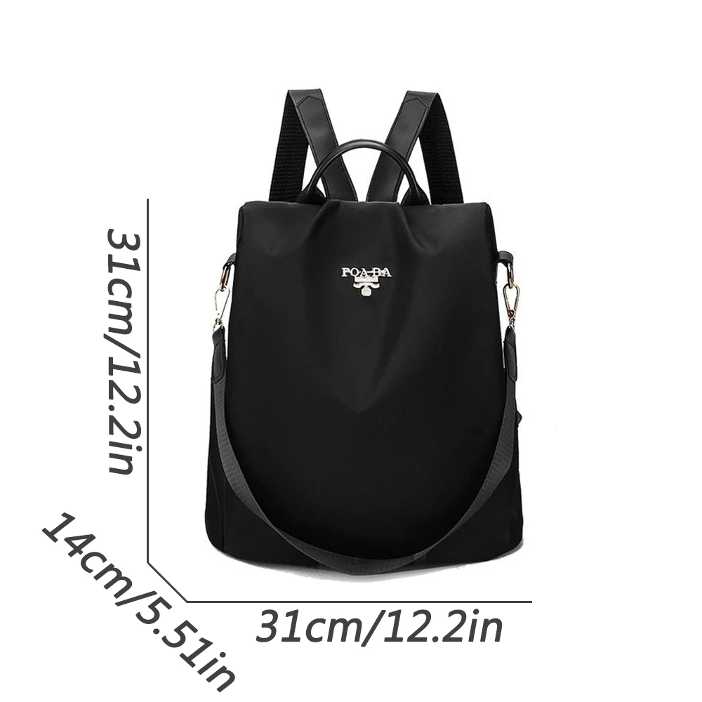 Multi functional backpack for women, simple and versatile, dual-use, waterproof and anti-theft bag-mw