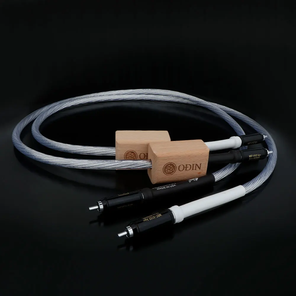 

Nordost ODIN Fever audio RCA Signal Cable Double lotus Sterling Silver Audio Cable CD Amplifier Tube Cable WBT 0102AG Plug