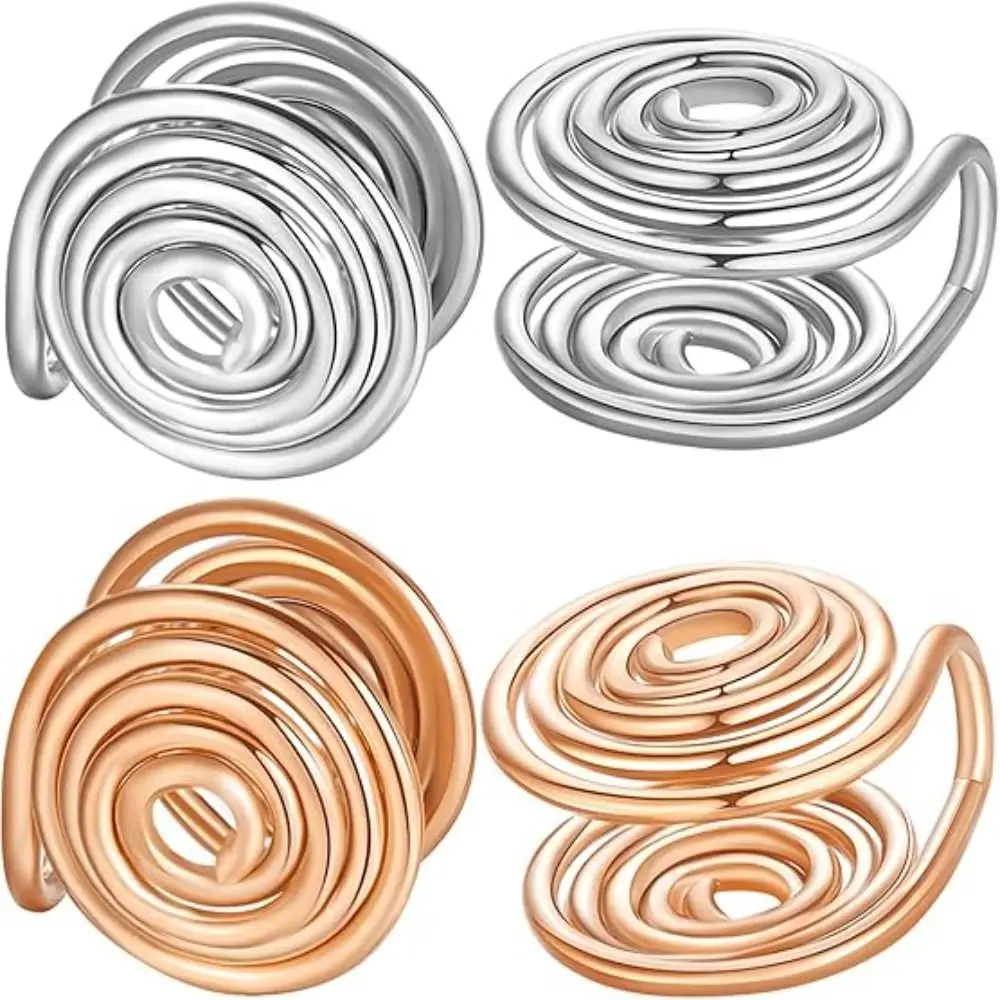 لتورم الضغط الأقراط الفولاذ المقاوم للصدأ أسود اللون دوامة الغضروف الأذن الكفة مجوهرات اكسسوارات الأقراط غير ثقب