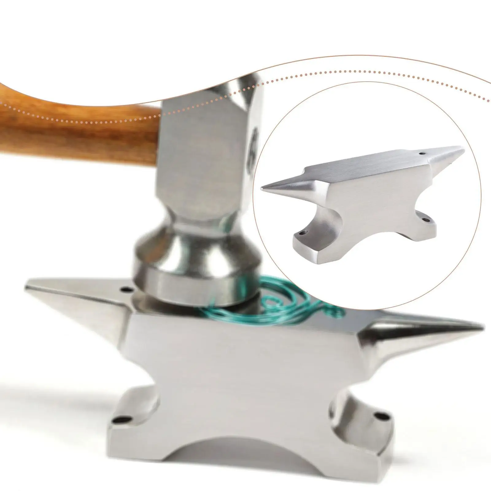 Double Horn Anvil Flat Horn Block Metal Working Tool Work Bench for Jewelry Making Blacksmiths Metal Bending Metal Stamping