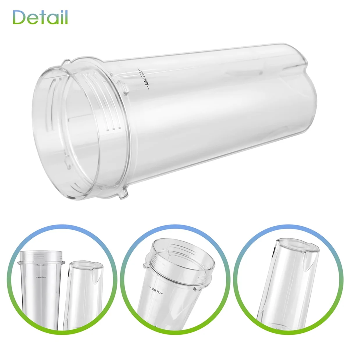 2 шт./упаковка, сменные чашки для блендера 16 унций с крышками Sip, совместимы с Nutri Блендер с ниндзя BL770 BL780