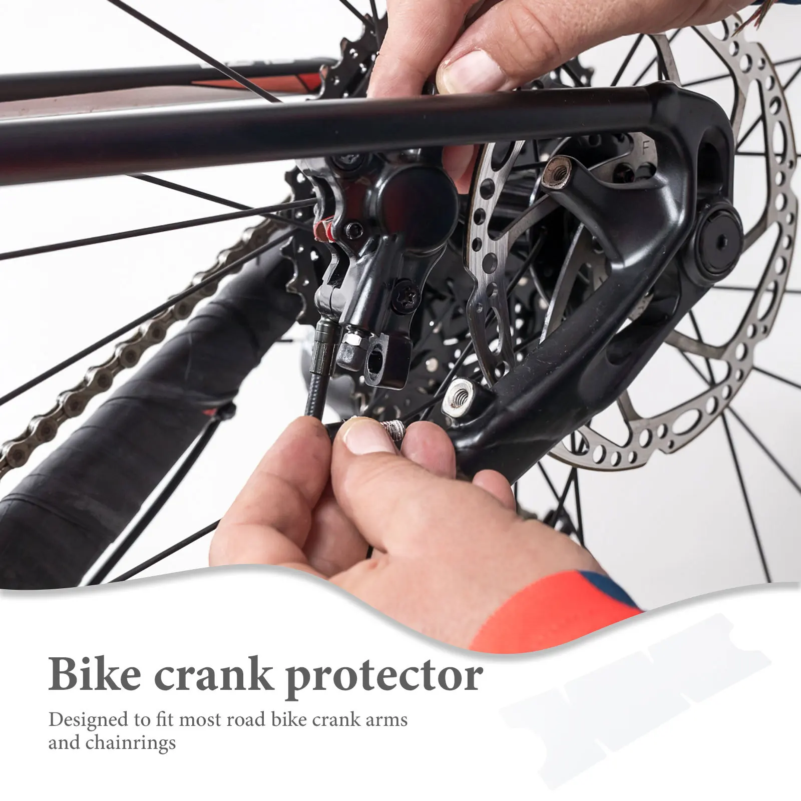 

Crank Arm Protection Film Transparent Durable Bike Crank Sleeve Guard For Road Mountain Bicycle Crankset Cover