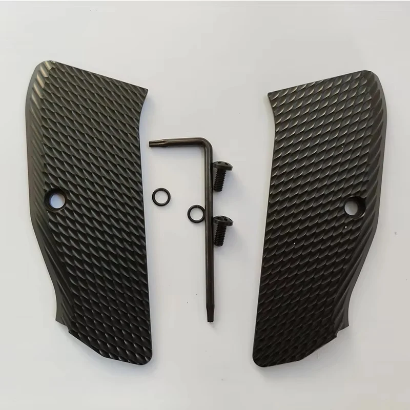 4 Colors Aluminum CZ75 Handle Grips With Screws T8 Torx Key O Rings for CZ 75 Full Size, SP-01 Series Shadow 2 75B BD DIY Making view 5