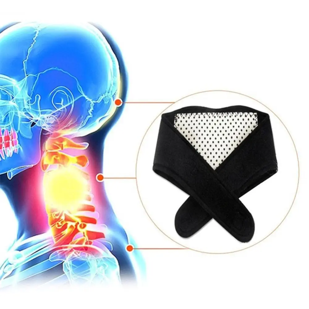 Masajeador de cuello, calentador de relajación, terapia de disco Cervical, almohadilla de autocalentamiento, cuidado del cuello, soporte magnético, banda para el cuello