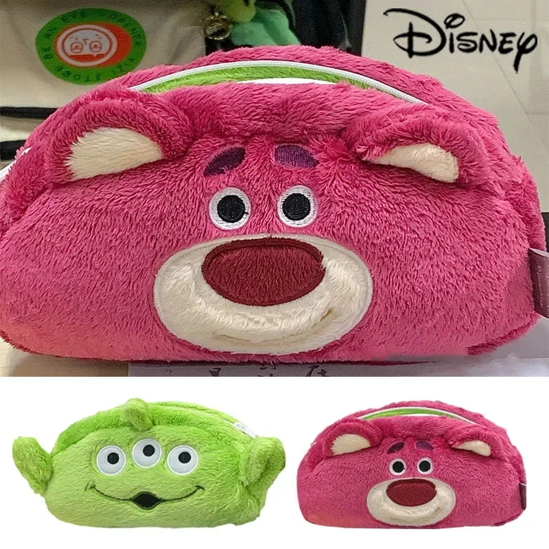 Disney Stationary Pen Storage Bag Pencil Bag Lotso Alien Double-sided Cartoon Pen Cases Stationery Box Students School Supplies