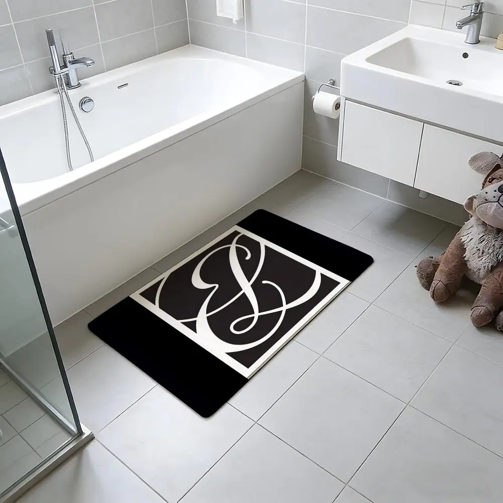 Affordable Luxur E-Estee Lauder Floor Mat Absorbent Floor Mat Non-Slip Entrance Rug for Bathrooms Restrooms and Toilets