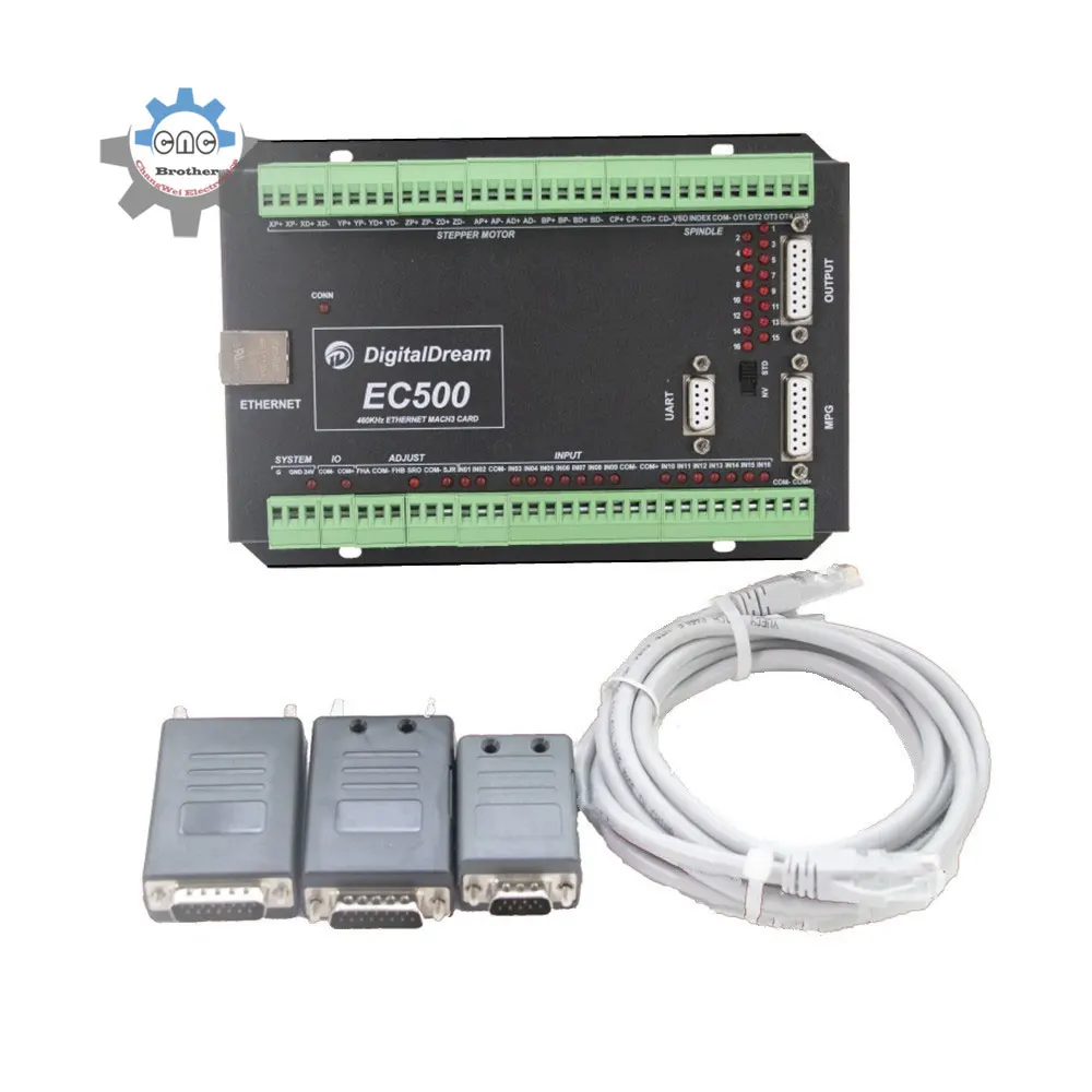 Mach3 CNC Ethernet Motion Controller EC500 460kHz 3/4/5/6 Axis upgrade Motion Control Card for milling machine