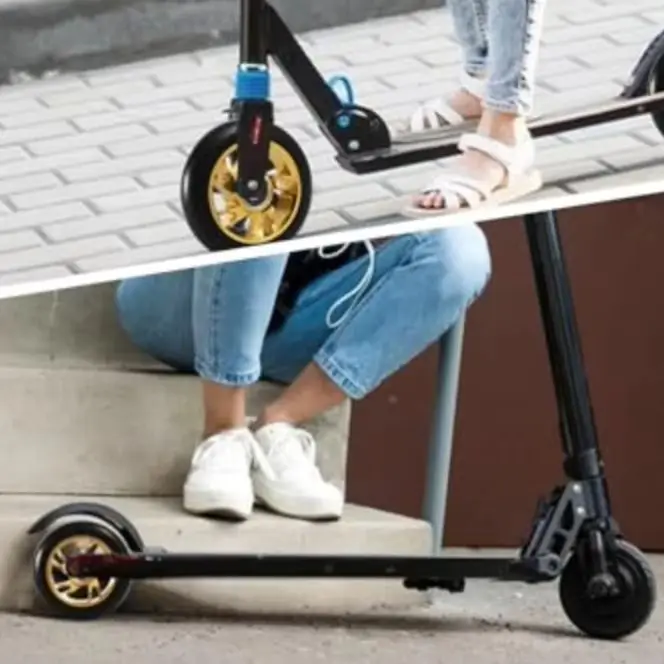 

120mm Scooter Wheels With ABEC-9 Bearings Shock Absorbing Silent Ride Wear Resistant Set Of 2 For Kick Scooters And Pro Scooters