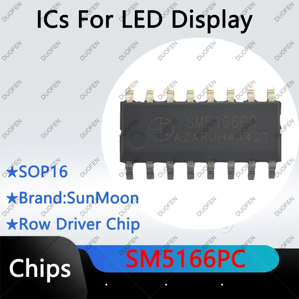 SM5166PC，SM5166PF，SM5368PF,Row driver chips for LED display