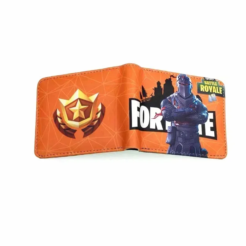 Fortnite PU Wallet High Quality Popular Leather Anime Wallet with Coin Pocket Card Holder Men\'s Women\'s Purse