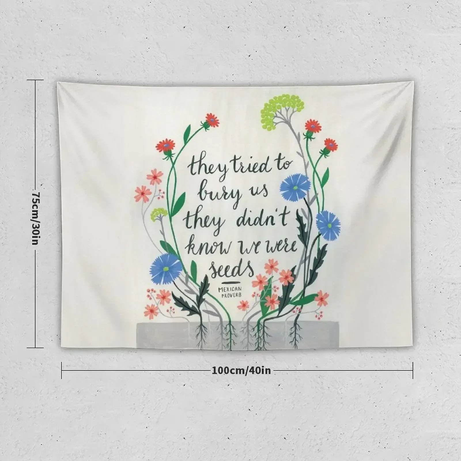 They Tried To Bury Us Quote Tapestry Room Decor Wallpaper Room Decore Aesthetic Tapestry