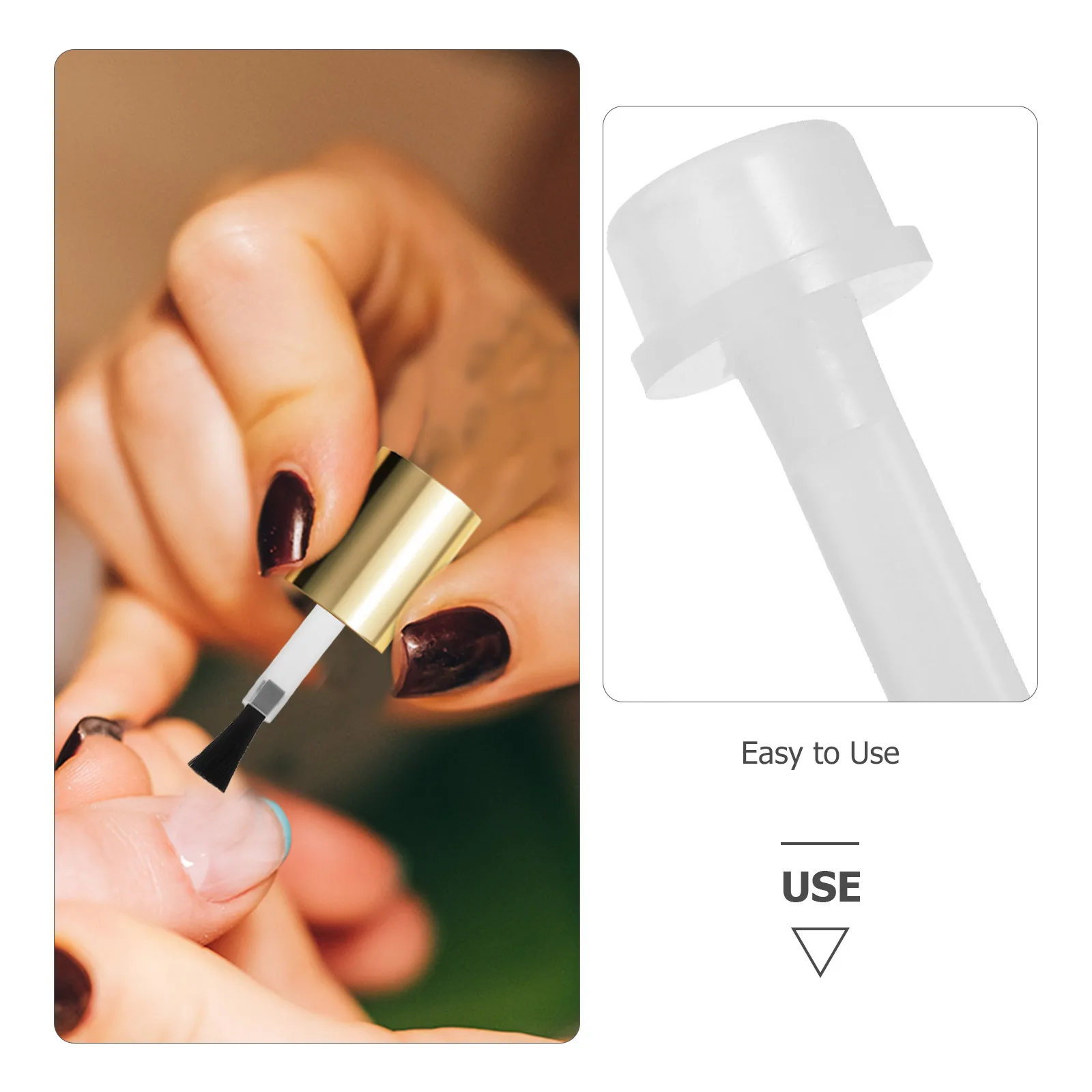 50Pcs Nail Manicure Brush Set for Water-Based Polish Gel and Nutrient Oils Precision Application Salon Home Use