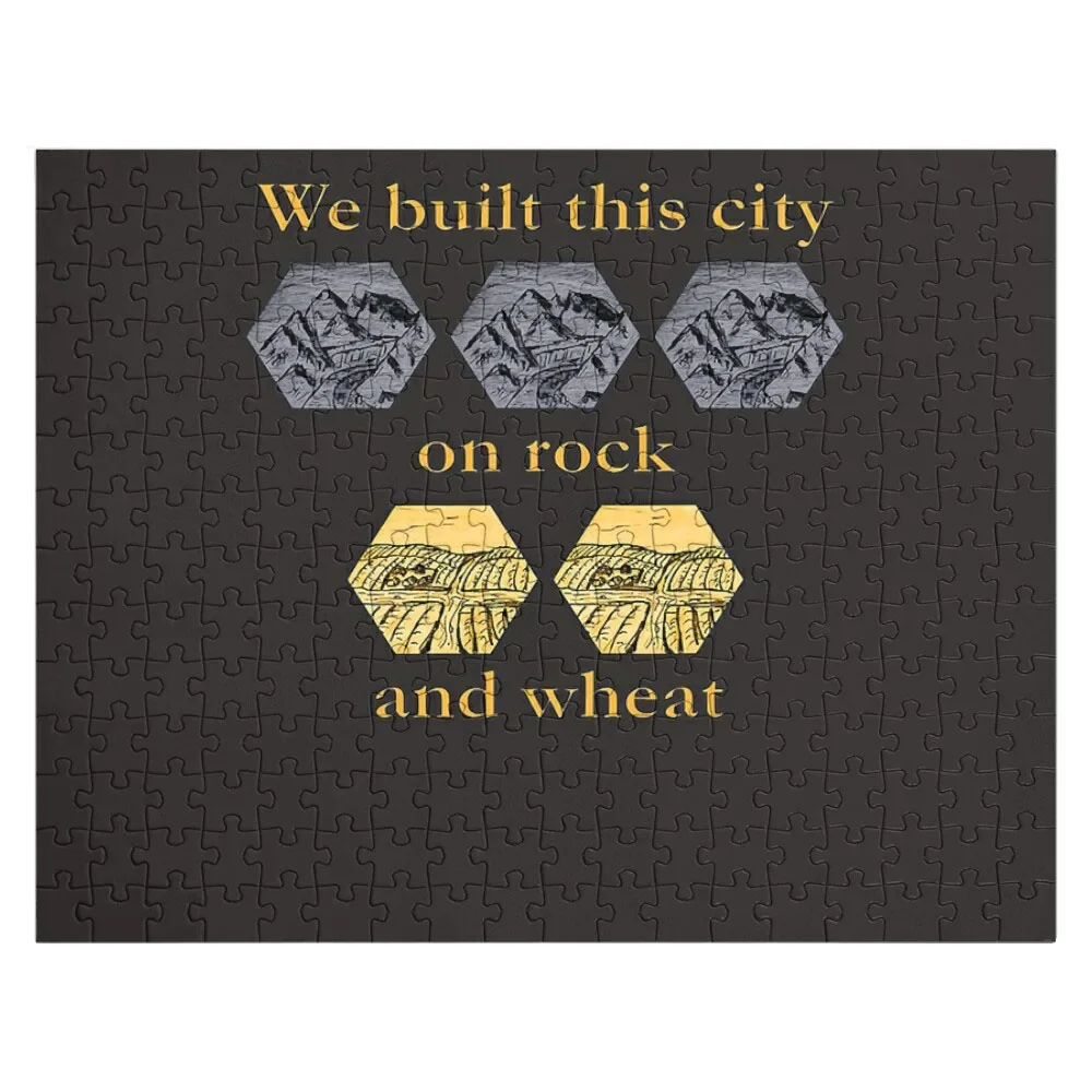 

Catans We built this city Jigsaw Puzzle Christmas Toys Custom Personalized For Kids Puzzle
