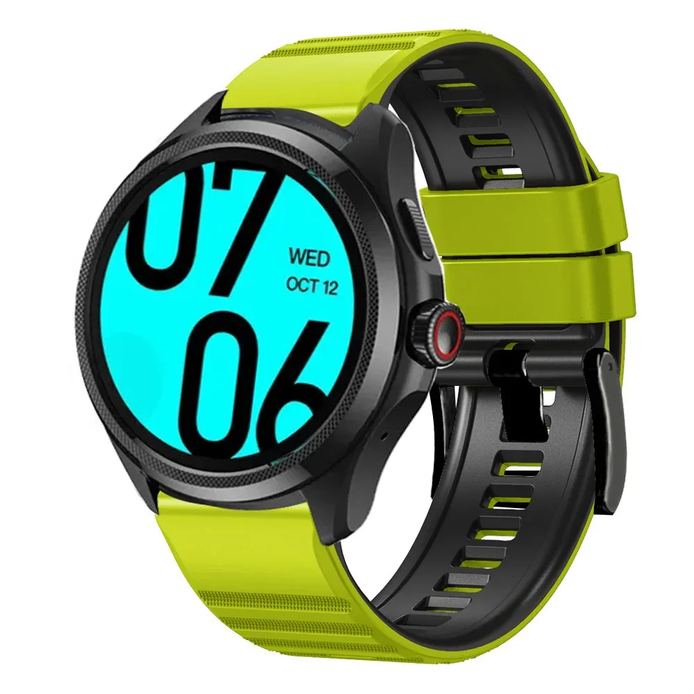 حزام سيليكون 24 ملم لـ TicWatch Pro 5 Band لـ TicWatch Pro 5 سوار بديل لملحقات حزام الساعات #3