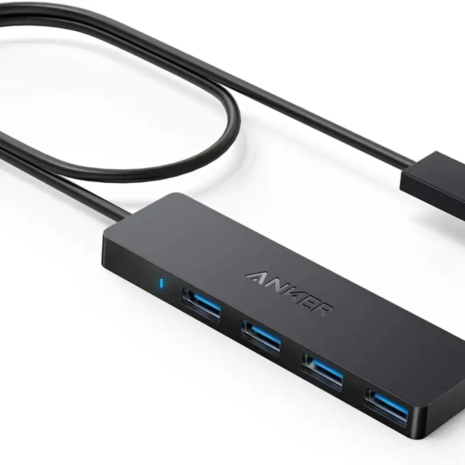 Anker 4-Port USB 3.0 Hub, Ultra-Slim Data USB Hub With 2 Ft Extended Cable [Charging Not Supported], For MacBook, Mac Pro, Mac M