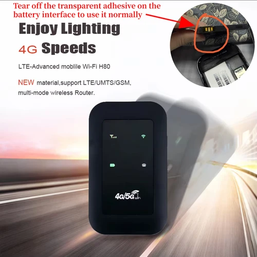 Imagen 2 del producto Enrutador de bolsillo 4G LTE, repetidor WiFi, amplificador de señal, expansor de red, punto de acceso móvil, módem inalámbrico Mifi, ranura para tarjeta SIM