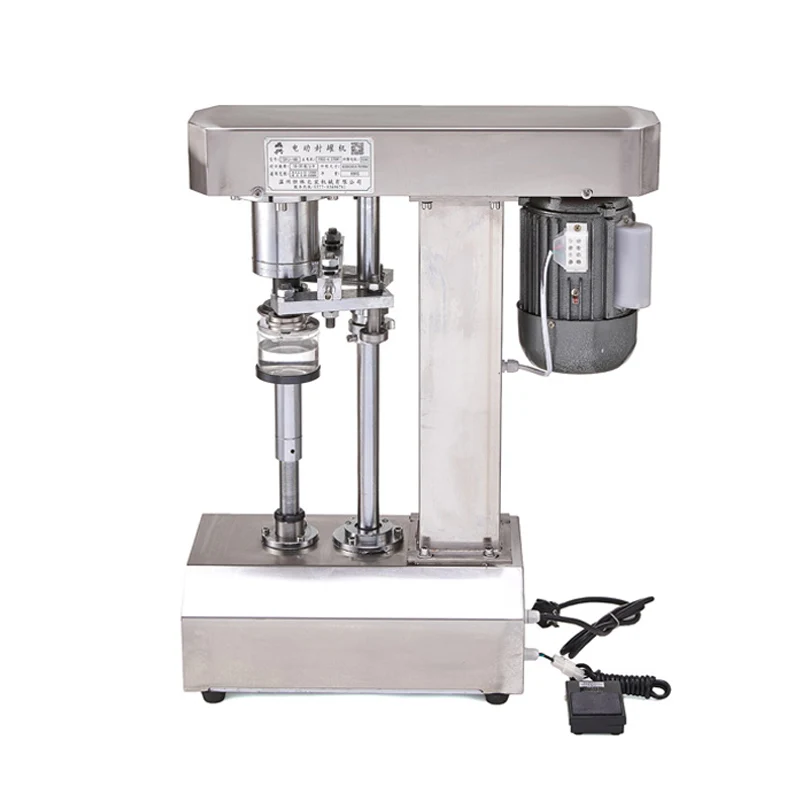 Electric Tin Sealing Machine Zip-top Can Sealer Plastic Jar Capping Canning Machine Aluminum Tin Can Jar Capper Packing Machine