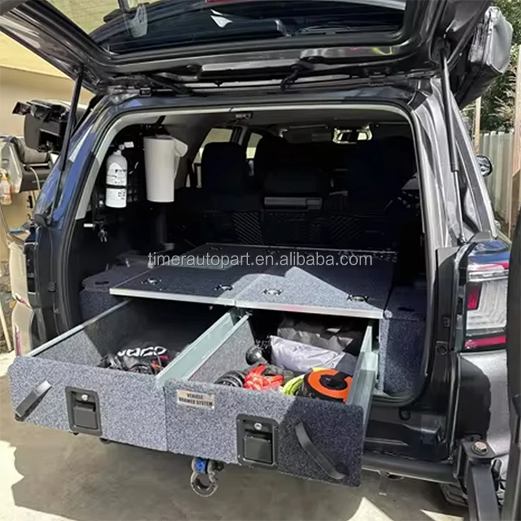 

Outdoor 4x4 Offroad Camping Rear Slide Out Adventure Drawers Upgrade Storage Suv Trunk 4Wd Drawer System for Toyota 4Runner
