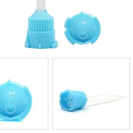 

7011 Dental Silicone Mixing Tips Blue 1:1 Disposable Dental Tips for Impression Material Rubber Mixing Head Tube
