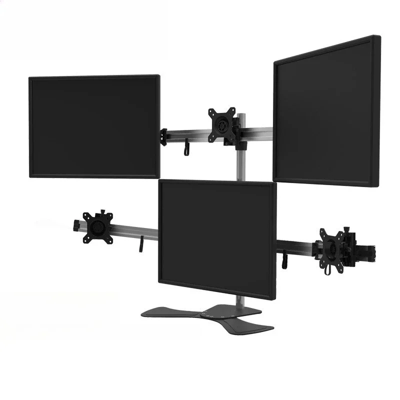 Multi-screen splicing LCD monitorbracket base, six-screen computer desktop bracket
