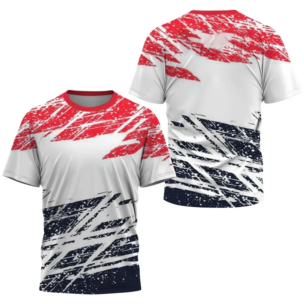 

Модная простая спортивная футболка в стиле Харадзюку для мужчин, уличная тренировочная одежда для бадминтона, настольного тенниса, повседневные свободные топы с круглым вырезом