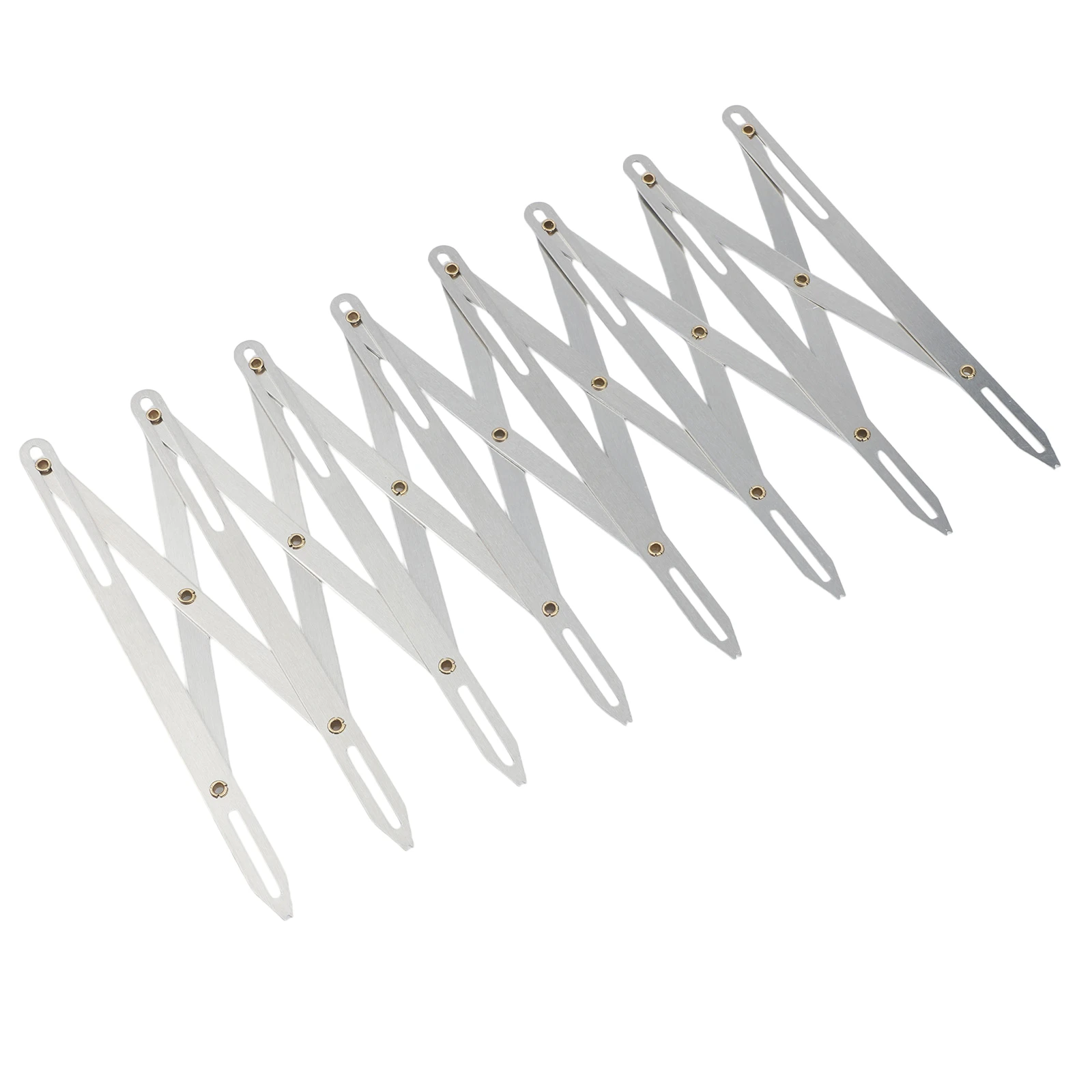 Button Spacing Tool Expandable Sewing Gauge Accessory Metal Construction Lightweight Portable Precise Measurements