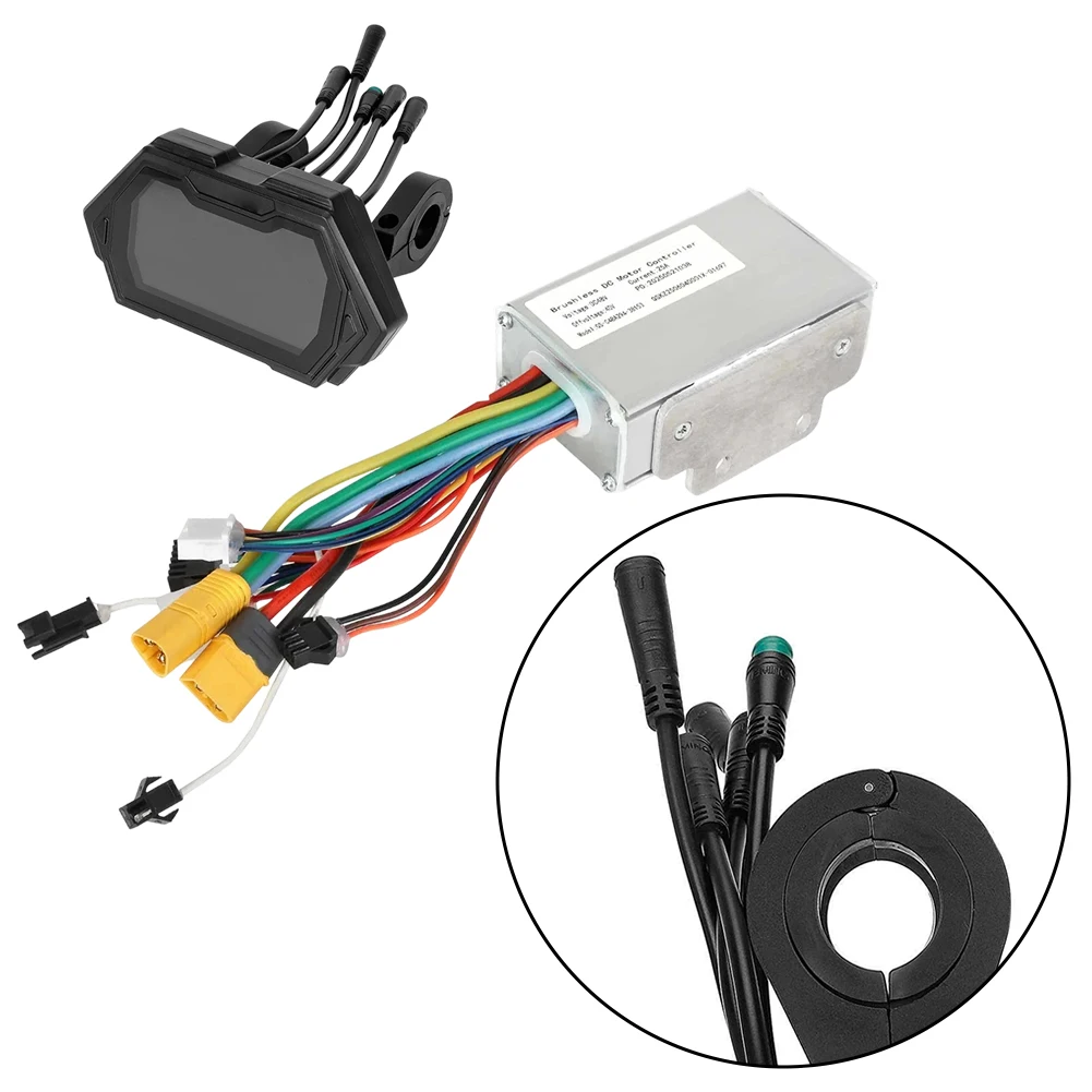 

As Shown In The Picture 48V 25A Controller Advanced Speed Regulation Controller Meter Included Plug-and-play Interface