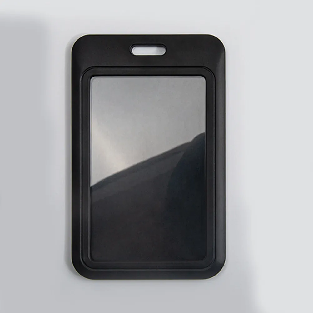 

10Pcs Badge Holder Vertical Hard Plastic Transparent Name Badge Protector for Office Conferences Events Employee Student Id