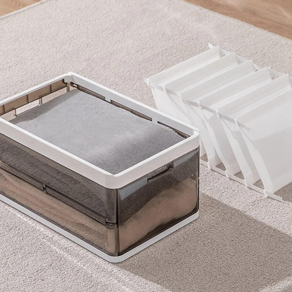 صندوق تخزين السراويل BHBL، صندوق حجرة الملابس، صندوق تنظيم الملابس لخزانة الملابس على القمصان المنزلية، مع قسم