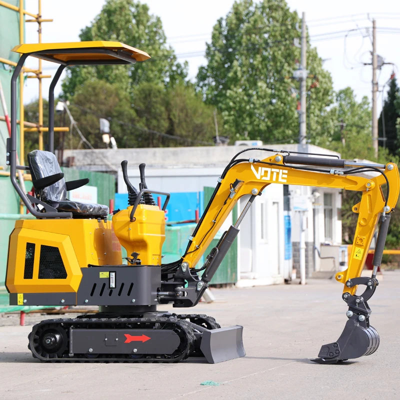 Agricultural Mini Excavator 1 Ton Multifunctional Garden Micro Crawler Digger Factory Directly Supply Small Excavator MiniBagger