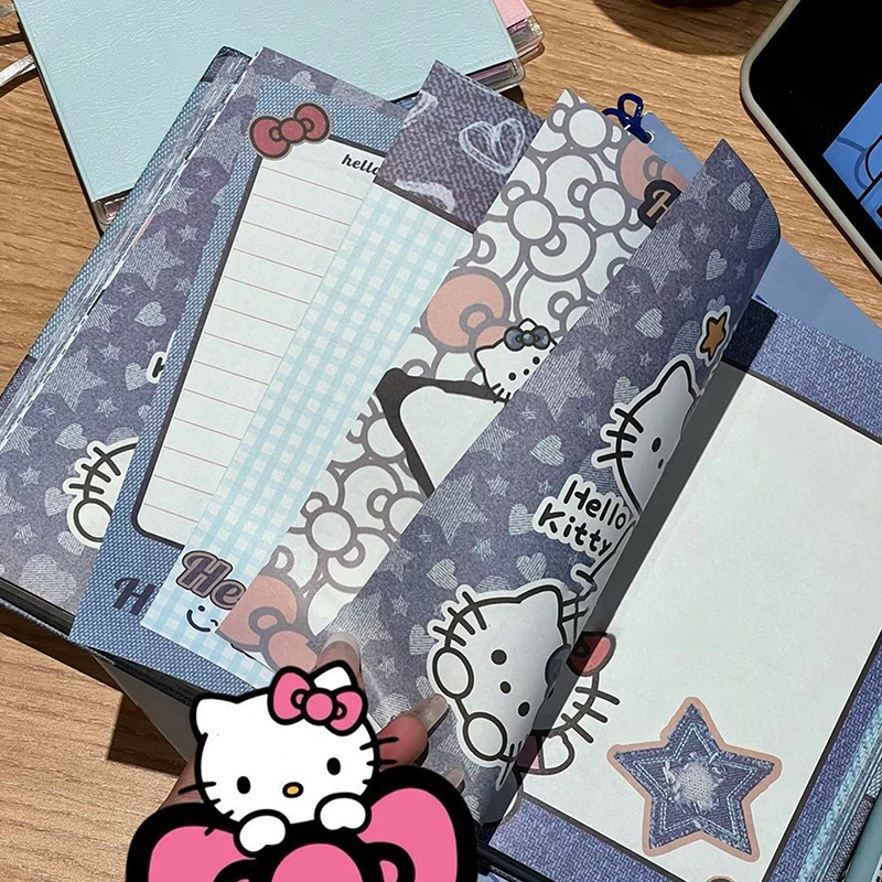 Leuke Hello Kitty A5 Hardshell Notebook Verdikte kleur Innerlijke handboek Cowboy KT Cat Notebook