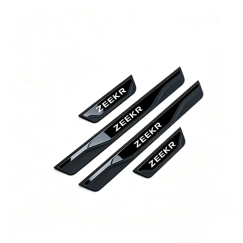 For ZEEKR X 7X 8X 9X 7GT 001 007 009 Door Sill Plate Stainless Steel Plastic Car Sticker Interior Cover 3D Auto Part Accessories