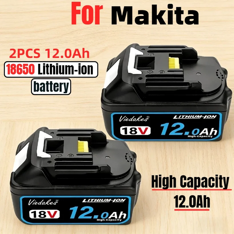 Original battery high-quality 21700 lithium-ion 18V battery pack 12000mAh for Makita 18vBL1830 BL1850 BL1860 lithium battery