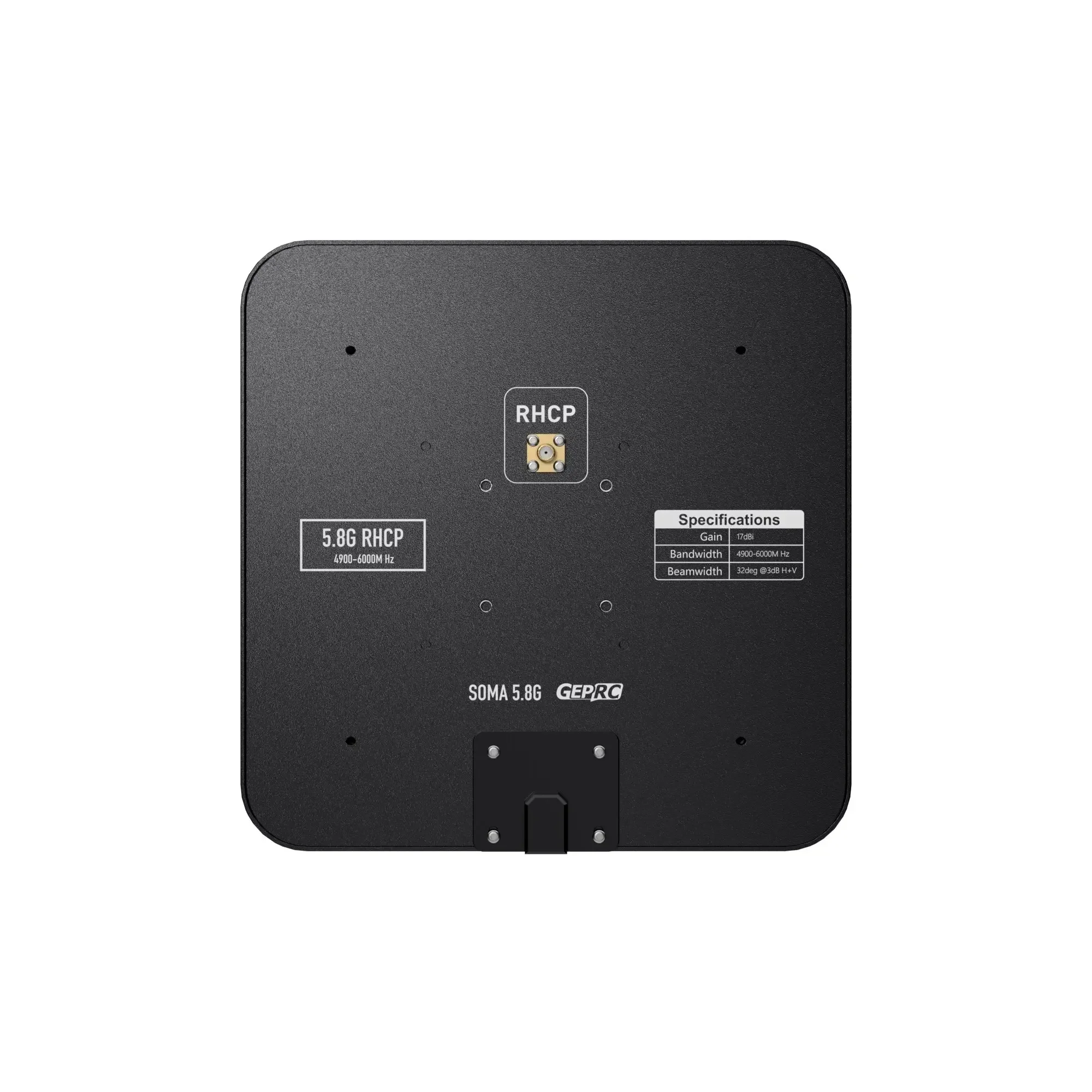

GEPRC SOMA 5.8G Направленная патч-антенна RHCP SMA (внешняя резьба, внутреннее отверстие) Аксессуары RC