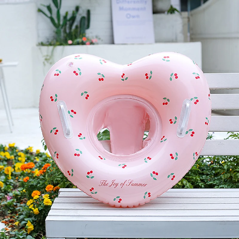 1Pcs Cherry Swim Ring Inflatable Pool Float Swim Tube With Handle Summer Water Beach Pool Floating Toys ﻿ view 6