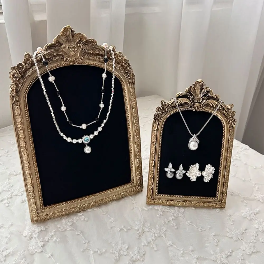 

Подставка для ожерелья с цветочным узором, вертикальная, противоскользящая, для демонстрации ювелирных изделий, ручной работы, экономит место