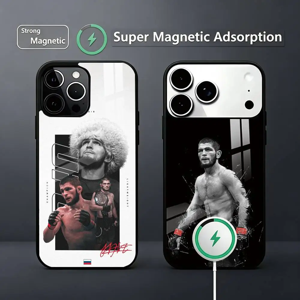 Champion Boxing K-Khabib   Phone Case For iPhone17,16,15,14,13,12,11 Plus,Pro Magnetic Supports Magnetic Wireless Charging