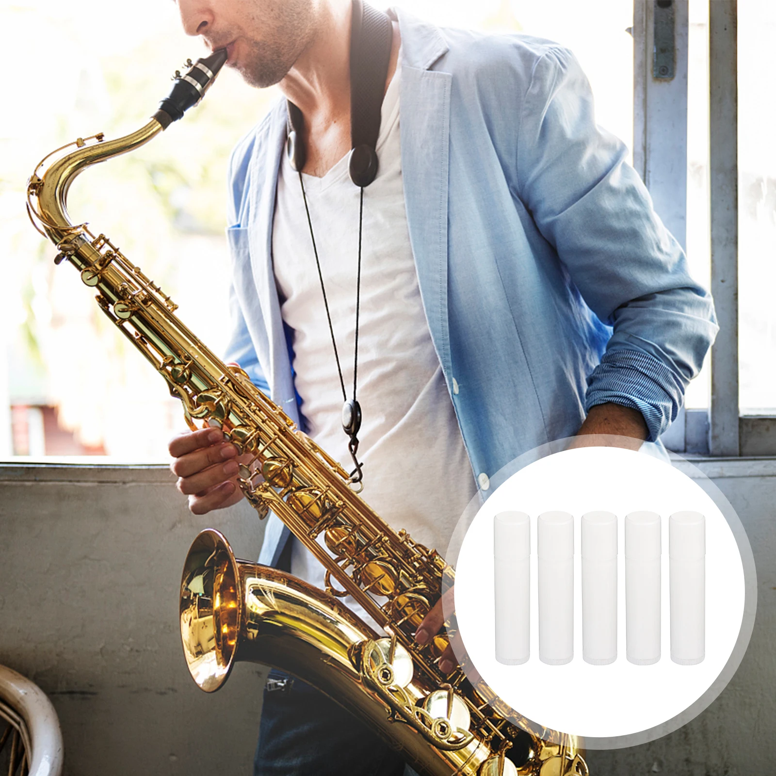 

5 Pcs Cork Paste Saxophone Accessories Grease for Lubricate Cream Plastic Clarinet Supplies